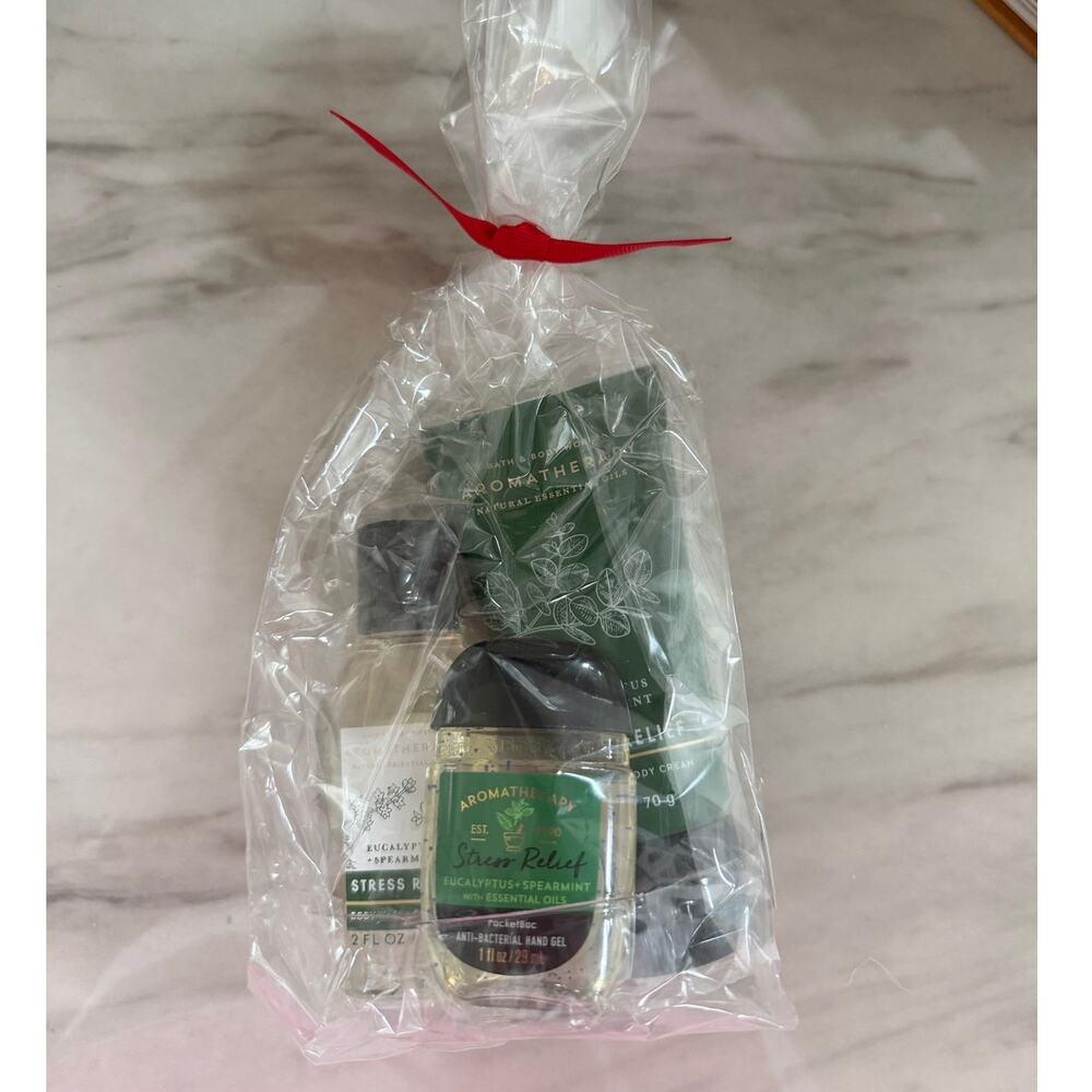 NEW Bath & Body Works Mini Gift Set Stress Relief Eucalyptus Spearmint